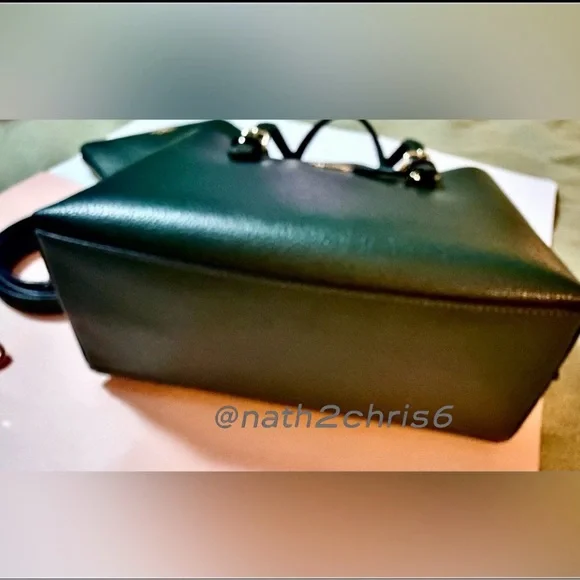 Coach Mollie Tote 25 Bag in Everglades Green & Leather Coach ID Zip Wallet. - Picture 6 of 16